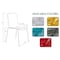 Leisuremod Astor Plastic Dining Chair with Black Steel Base Water Ripple Design in Transparent Black ACBL-20TBL - alternate 6