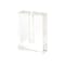 Homeroots 8" Clear Crystal Clear Square Table Vase 386773 - alternate 1