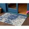 Homeroots 3' X 5' Navy Blue And Ivory Abstract Washable Indoor Outdoor Area Rug 612683 - alternate 1