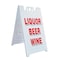 Signmission Liquor Beer Wine, A-Frame & 2 Decals Installed, Heavy-Duty Plastic Frame SBHD-D-2436-Liquor Beer Wine - alternate 1
