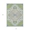 Homeroots 10' X 14' Artichoke Green Blue And Ivory Oriental Washable Indoor Outdoor Area Rug 596607 - alternate 8