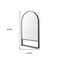 Homeroots 40" Black Metal Arch Accent Mirror 607275 - alternate 3