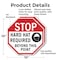 Signmission Stop Hard Hat Required Beyond This, 10 inch X 10 inch, Aluminum Metal Signs, 2PK OC-A-2PACK-10-121 - alternate 4