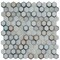 Apollo Tile Gray White 10.8 in x 11.5 in Glass, Ceramic Glossy Floor and Wall Mosaic Tile 8.63 sqft/case, 10PK APLAHX8803A - alternate 1
