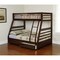 Homeroots Espresso Twin Over Full Solid Wood Bunk Bed With Storage 286524 - alternate 4