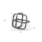 Homeroots Silver Metal Cubed Shaped Link Sculpture 392463 - alternate 3