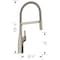 Blanco Rivana Semi-Pro 1.5 GPM, Satin Platinum 443248 - alternate 3