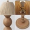 Jonathan Y Wren 61.5" Modern Rustic Bobbin Pleated Paper Shade/Resin LED Floor Lamp, Brown Wood Finish/Light Bro JYL5400A - alternate 8