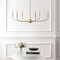 Jonathan Y Ainsley 35" 6-Light Grand Traditional Farmhouse Adjustable Swooping Arm Candle-Style Metal LED Chand JYL9562B - alternate 8