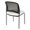 Office Star Products ProGrid Titanium & Black Visitors Chair, Straight Legs, Dillon White 86724R-R101 - alternate 3