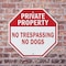 Signmission Private Property No Trespassing No, 10 Inch X 10 Inch, Aluminum Metal Signs OC-A-10-158 - alternate 5