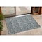 Homeroots 3' X 5' Blue and Cream Damask Washable Non Skid Indoor Outdoor Area Rug 563865 - alternate 1
