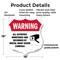Signmission Video Surveillance Shield Label Set Warn, 18 Inch X 18 Inch, Plastic Sign SHI-P-18-467 - alternate 3