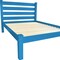 Homeroots Caribbean Blue Solid Wood Queen Bed Frame 546888 - alternate 5