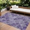 Homeroots 9' X 12' Purple Lilac And Lavender Abstract Washable Indoor Outdoor Area Rug 577683 - alternate 1