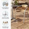Flash Furniture Square Table Set, Aluminum, Plastic, Rattan, Stainless Steel, Grey TLH-ALUM-24SQ-020BGECHR2-GG - alternate 9