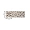Homeroots 6" X 6" Cream And Black Mosaic Peel And Stick Removable Tiles 390775 - alternate 3