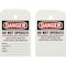 Brady Danger Tag Polyester 6 in H x 3.875 in W White 250/RL THT-283-851-FRMT1 - alternate 2