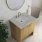 James Martin Vanities Hudson 30" Single Vanity, Light Natural Oak w/ 3 CM Victorian Silver Silestone Top 435-V30-LNO-3VSL - alternate 5