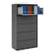 Hirsh 36" W 5 Drawer Lateral File Cabinet, Charcoal, A4/Legal/Letter 17641 - alternate 6