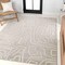 Jonathan Y Alcina Modern Scandinavian Graphic Lines High-Low Beige/Cream 3 ft. x 5 ft. Area Rug SND102A-3 - alternate 3