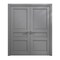 Sartodoors Interior Solid French Double Doors 60 x 84 inches, Ego 5012 Painted Grey Oak, Wood Interior Solid EGO5012DD-SEK-6084 - alternate 1