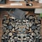 World Rug Gallery Symmetrical Floral Area Rug 4 ft x 6 ft Black WR146BLACK4X6 - alternate 1