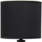 Homeroots 20" Black Ceramic Novelty Table Lamp With Black Drum Shade 643433 - alternate 4