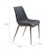 Homeroots Set of Two Black and Brown Upholstered Faux Leather Dining Side Chairs 555850 - alternate 4