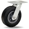 Hamilton Cush-N-Tuf Swivel Caster, 8" x 2 1/2" Ace-Tuf Rubber (75A) on Light Duty Polypropylene Wheel S-4008-AT - alternate 1