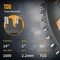 Powertec 14in Cold Saw Blade, 1in Arbor, 66T TCG Cemented Carbide Teeth - 1600 Max RPM, 2PK 14014-P2 - alternate 6