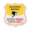Signmission Security Notice Shield Sign This Propert, 12 Inch X 12 Inch, Plastic Sign SHI-P-12-462 - alternate 1