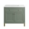 James Martin Vanities Chicago 36 in. Single Vanity, Smokey Celadon, w/ 3 CM Ethereal Noctis Silestone Top 503-V36-SC-3ENC - alternate 3