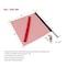 Mytee Products EZ Mount Warning Flag Red 18in x 18in Spring Loaded Quick n Easy Disconnect, 8PK VMF-MKx8 - alternate 3