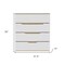 Homeroots 32" White and Natural Four Drawer Dresser 543994 - alternate 7