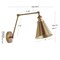 Jonathan Y Rover 7" Classic Industrial Metal Adjustable Arm LED Wall Sconce, Brass JYL7461A - alternate 6