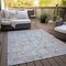 Homeroots 3' X 5' Gray Ivory And Brown Floral Washable Indoor Outdoor Area Rug 595955 - alternate 6