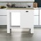 Homeroots White and Natural 35" Kitchen Island With Storage 526157 - alternate 7
