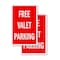 Signmission Free Valet Parking, A-Frame & 2 Decals Installed, Heavy-Duty Plastic Frame SBHD-D-2436-Free Valet Parking - alternate 4