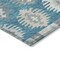 Homeroots 9' X 12' Teal Blue Ivory And Gray Southwestern Washable Indoor Outdoor Area Rug 615180 - alternate 5