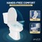 Anzzi Garden 12in 2pc 1.28 GPF Siphon Elongated Ceramic Toilet, White Electric Bidet Seat, ADA height Incl TL-AZ070-EB106V - alternate 6