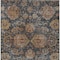 Homeroots 9' X 12' Navy Blue Brown And Terra Cotta Damask Washable Indoor Outdoor Area Rug 603603 - alternate 4
