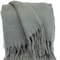 Homeroots Super Soft Gray Soft Solid Color Handloomed Throw Blanket 402915 - alternate 6