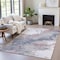 Homeroots 8' X 10' Blush And Gray Abstract Washable Indoor Outdoor Area Rug 631876 - alternate 4
