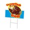 Signmission Crawfish Boil Die Cut Yard & Stake outdoor plastic coroplast window, C-DC-1824-DS-Crawfish Boil19 C-DC-1824-DS-Crawfish Boil19 - alternate 1