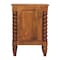 Homeroots 22" Brown Solid Wood Two Drawer Nightstand 701741 - alternate 3