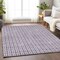 Homeroots 3' X 5' Purple And Ivory Geometric Washable Indoor Outdoor Area Rug 595589 - alternate 7