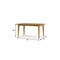 Homeroots 60" Oak Wood Dining Table 640690 - alternate 4