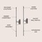 Jonathan Y Makena 28" Modern Minimalist Dimmable Integrated LED Metal Wall Sconce, Chrome, 2PK JYL7022A-SET2 - alternate 7