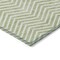 Homeroots 3' X 5' Artichoke Green And Ivory Chevron Washable Indoor Outdoor Area Rug 596231 - alternate 5